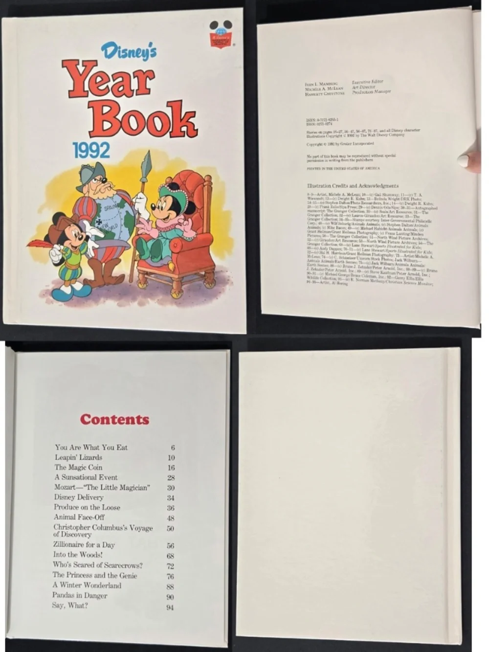 11 Vintage 90s Disneys Year Book Kids Hard Cover Set VTG